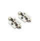 1.5 Watts - 10-30 Volts - C5W - Festoon Led Bulb - SV8.5 - White - D19.5*42mm - SJ5050-8B-W - AZLED